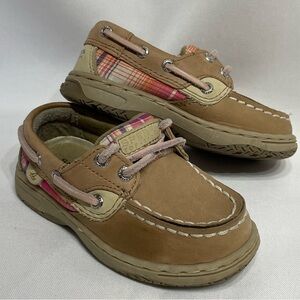Toddler size 6.5 Girls sperry Top Side Bluefish Loafers Sneakers Excellent Cond